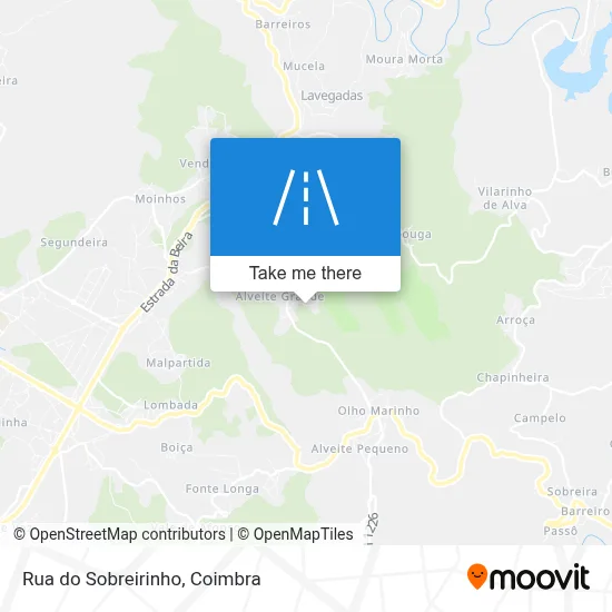 Rua do Sobreirinho map