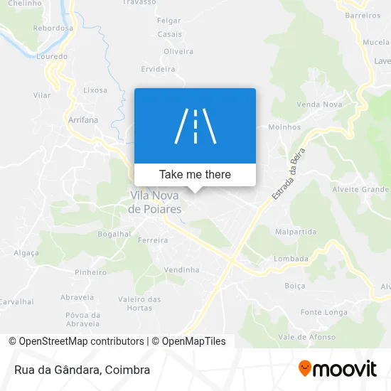 Rua da Gândara map