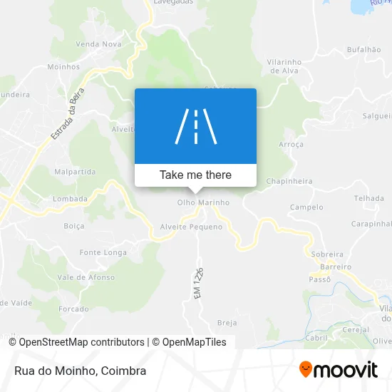 Rua do Moinho map