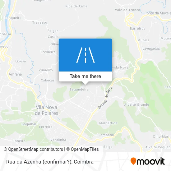 Rua da Azenha (confirmar?) map
