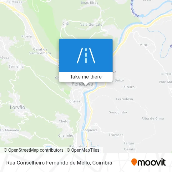 Rua Conselheiro Fernando de Mello map