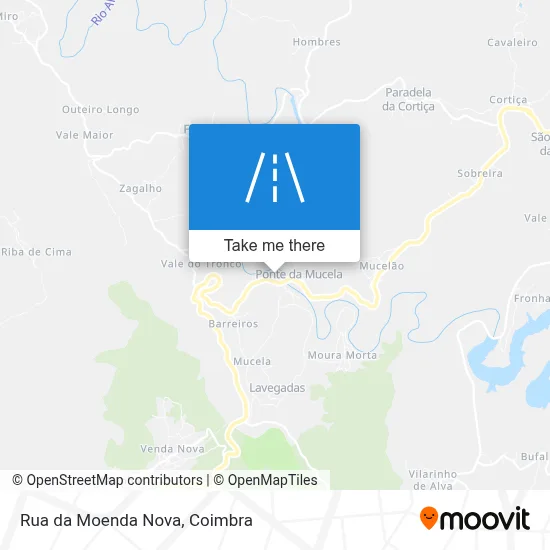 Rua da Moenda Nova map