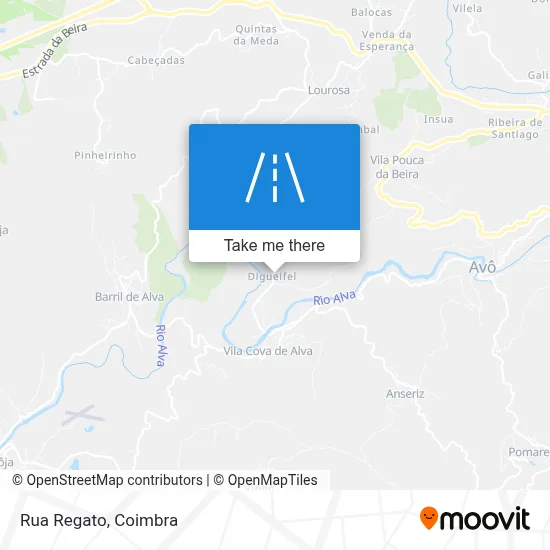 Rua Regato map
