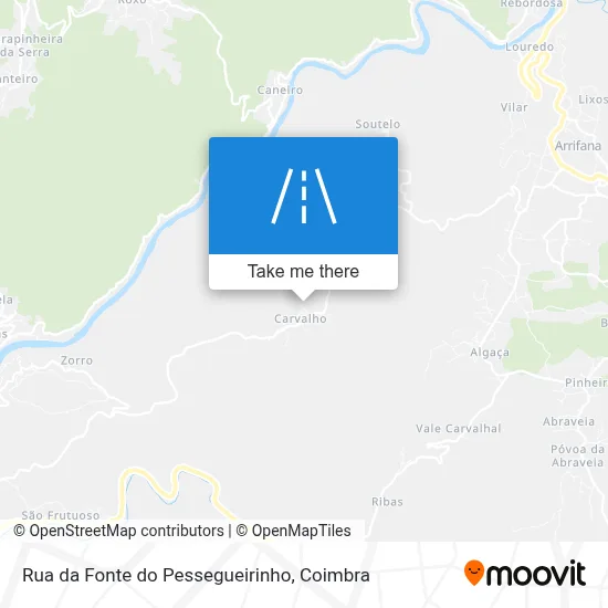 Rua da Fonte do Pessegueirinho map