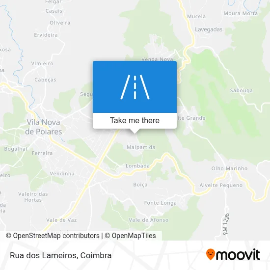 Rua dos Lameiros map