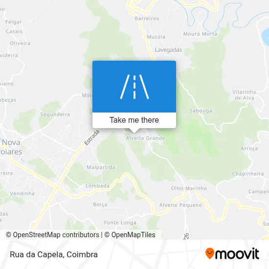 Rua da Capela map