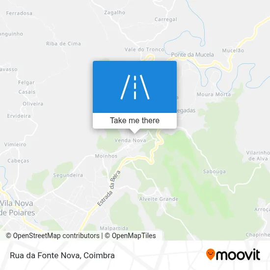 Rua da Fonte Nova map