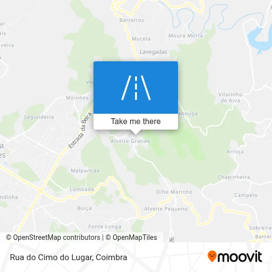 Rua do Cimo do Lugar map
