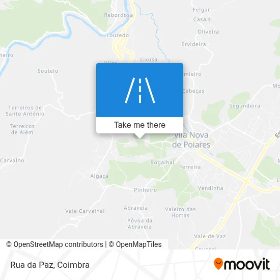 Rua da Paz map