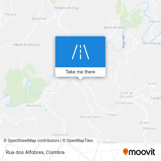 Rua dos Alfobres map