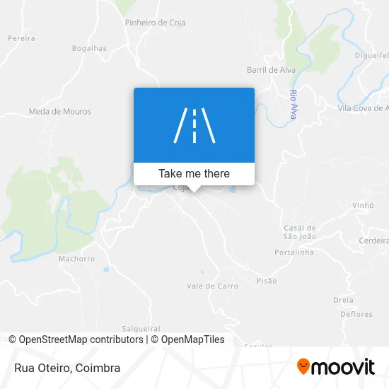 Rua Oteiro map