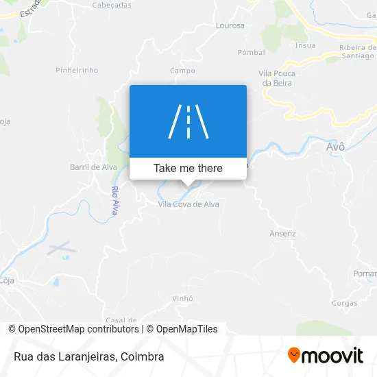 Rua das Laranjeiras map