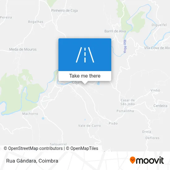 Rua Gândara map