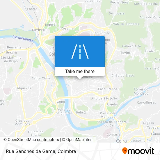 Rua Sanches da Gama map