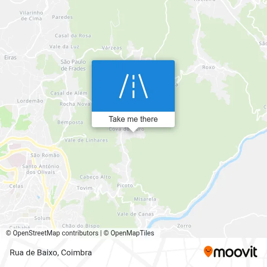Rua de Baixo map