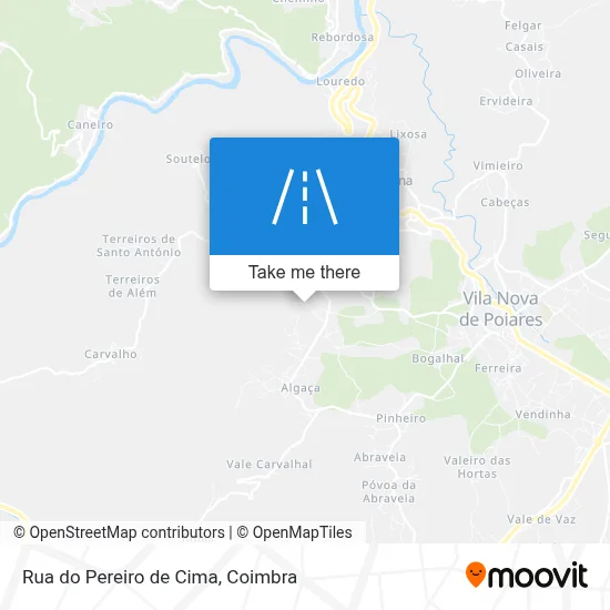 Rua do Pereiro de Cima map