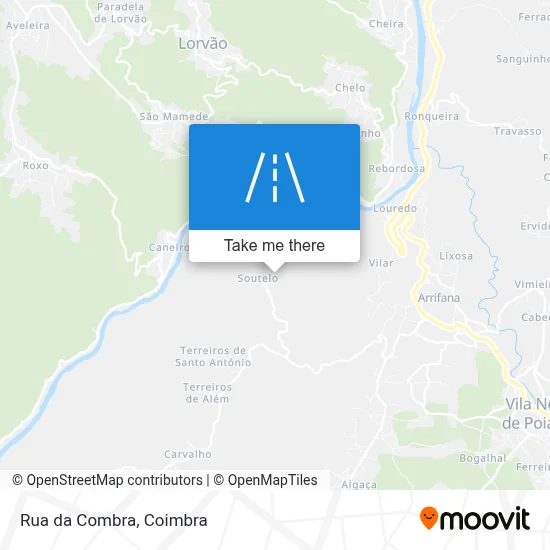 Rua da Combra map