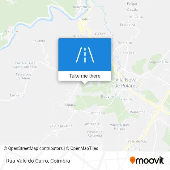 Rua Vale do Carro map