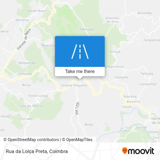 Rua da Loiça Preta map