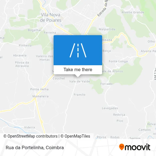 Rua da Portelinha map