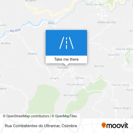 Rua Combatentes do Ultramar map