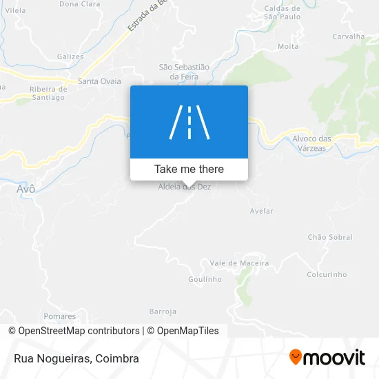 Rua Nogueiras map