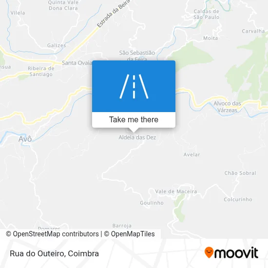Rua do Outeiro map
