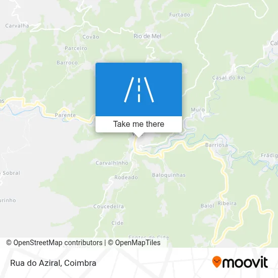 Rua do Aziral map