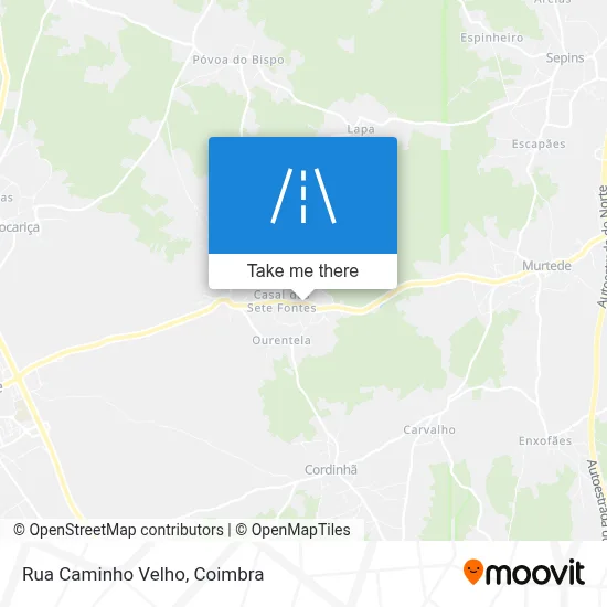 Rua Caminho Velho map