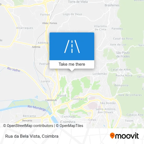 Rua da Bela Vista map