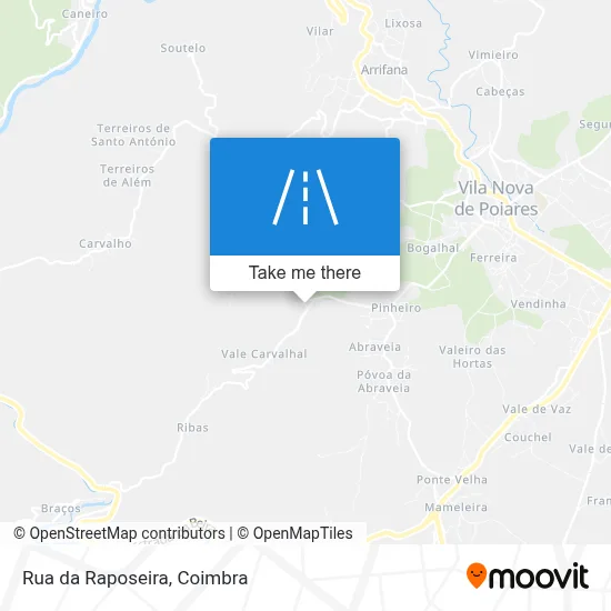 Rua da Raposeira map