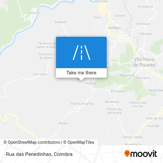 Rua das Penedinhas map