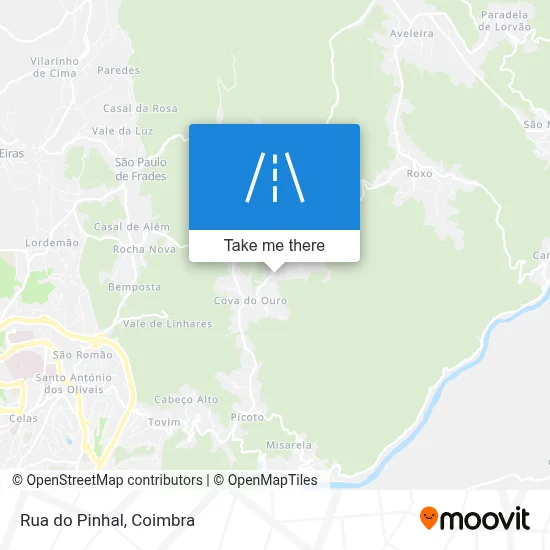 Rua do Pinhal map