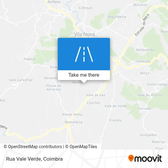 Rua Vale Verde map
