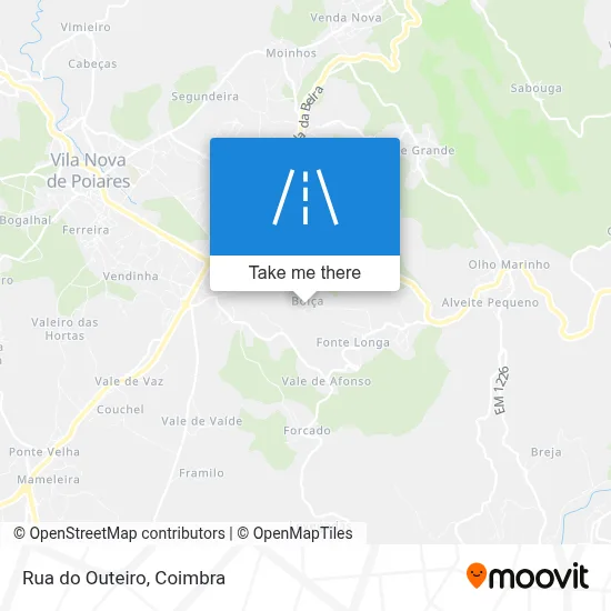 Rua do Outeiro map