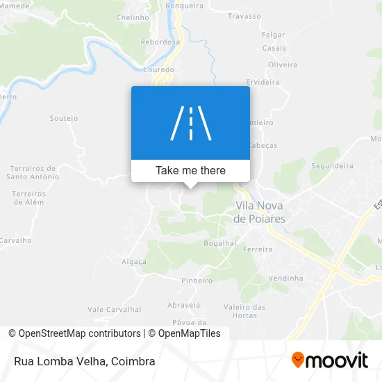 Rua Lomba Velha map