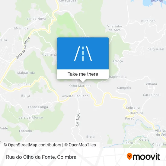 Rua do Olho da Fonte map