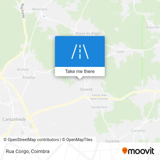Rua Corgo map
