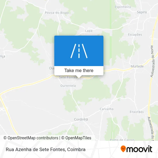 Rua Azenha de Sete Fontes map