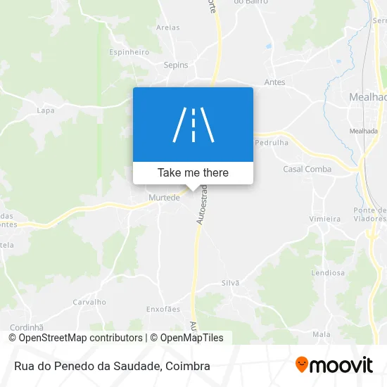Rua do Penedo da Saudade map