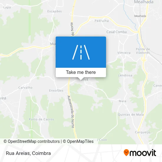 Rua Areias map