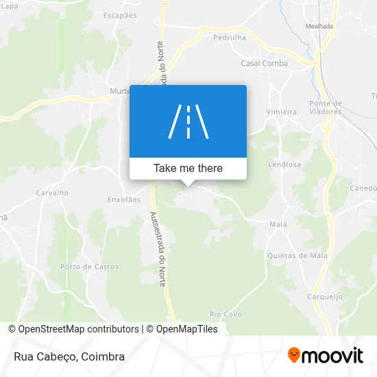 Rua Cabeço map