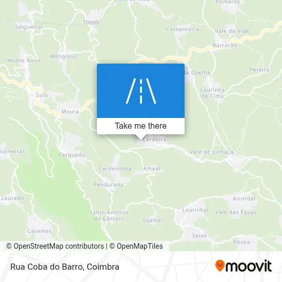 Rua Coba do Barro map