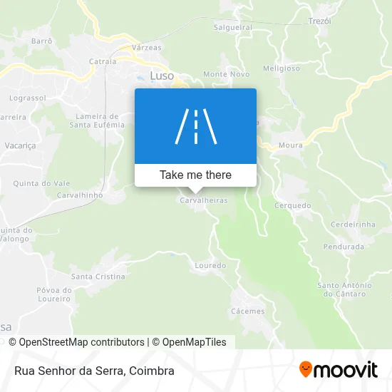 Rua Senhor da Serra map