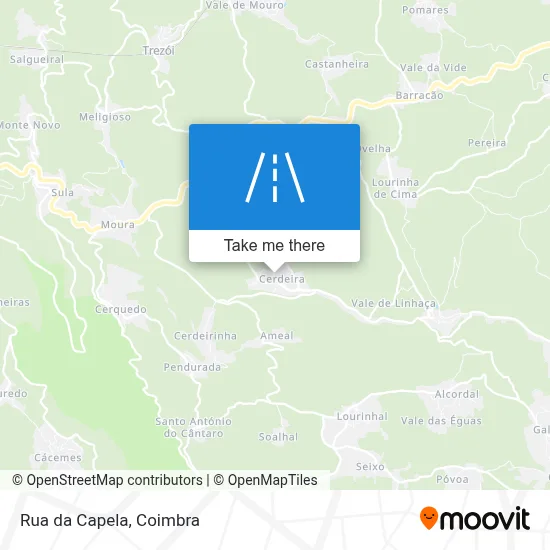Rua da Capela map