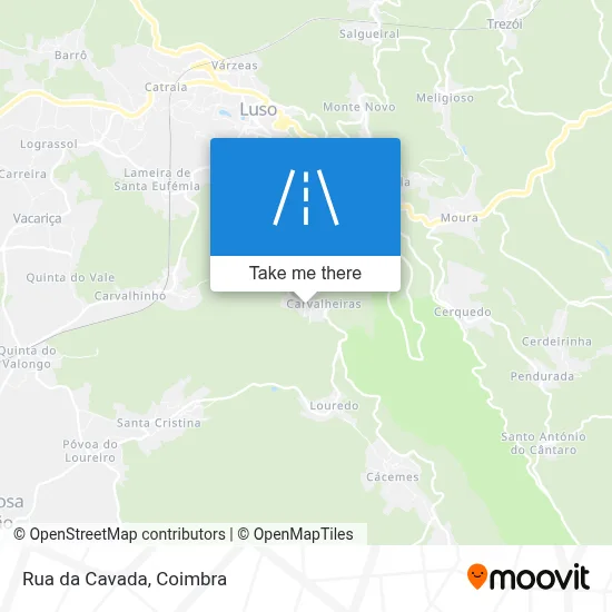 Rua da Cavada map