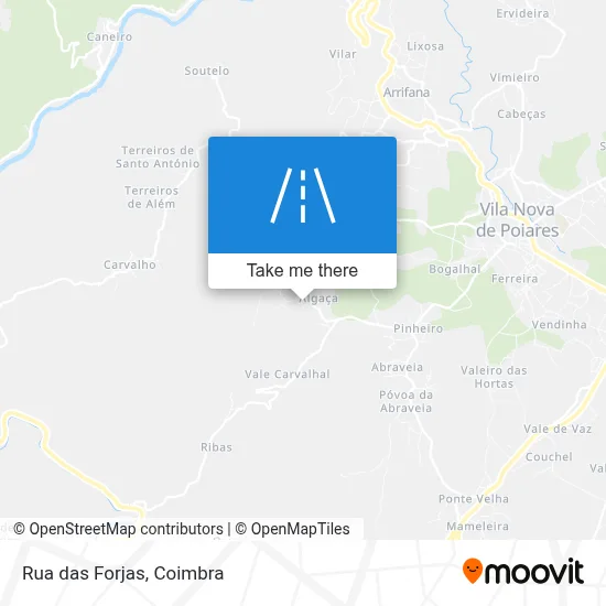 Rua das Forjas map