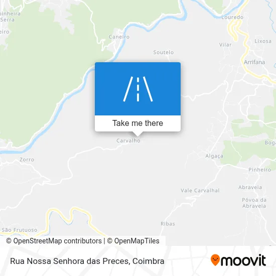 Rua Nossa Senhora das Preces map