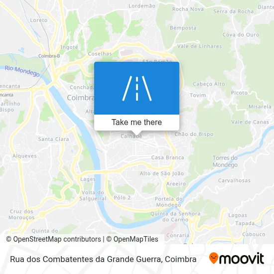 Rua dos Combatentes da Grande Guerra map