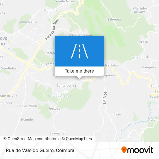 Rua de Vale do Gueiro map